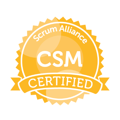 Badge Certified ScrumMaster (CSM)